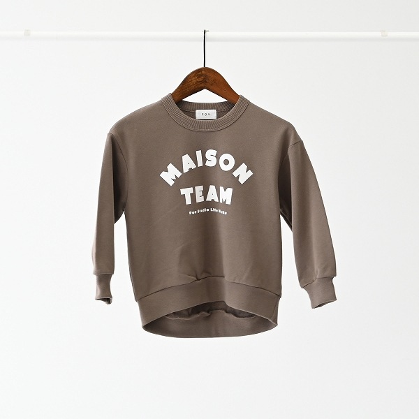 【25FW】MAISONTEAM トレーナー / アッシュグレー