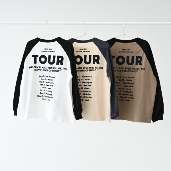 【25FW】NUMBER STUDIO ロングTシャツ / ベージュ