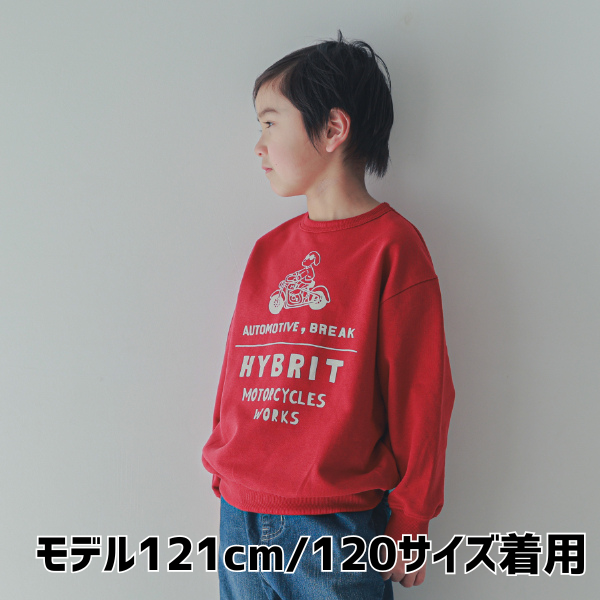 【25FW】HYBRIT トレーナー / レッド