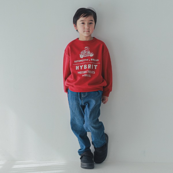 【25FW】HYBRIT トレーナー / レッド
