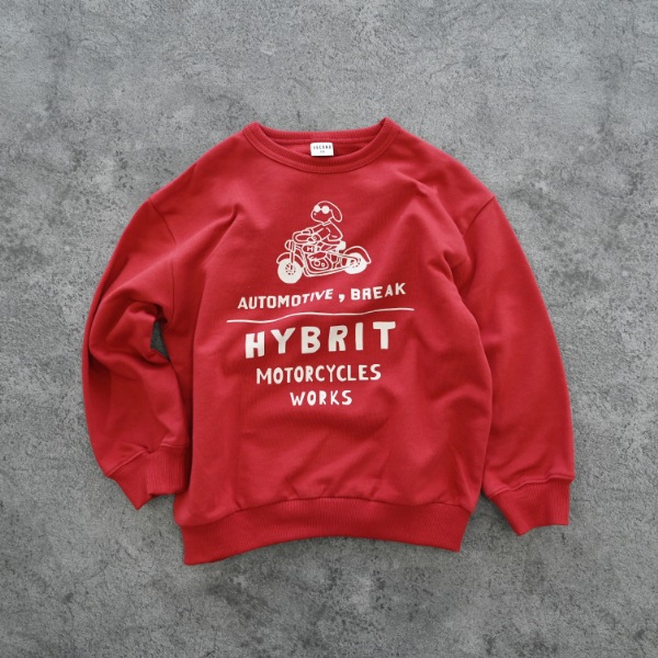 【25FW】HYBRIT トレーナー / レッド