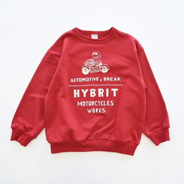 【25FW】HYBRIT トレーナー / レッド