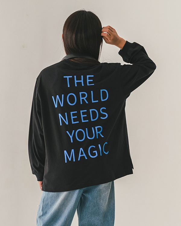 【26PS】WONDEFULロングＴシャツ / ブラック