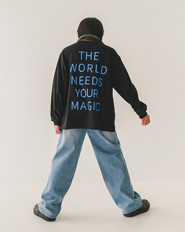 【26PS】WONDEFULロングＴシャツ / ブラック