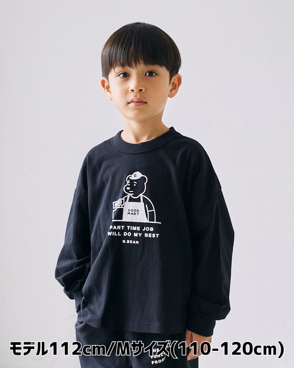 【ジェネレーター】G.BEAR L/S Tシャツ / ブラック