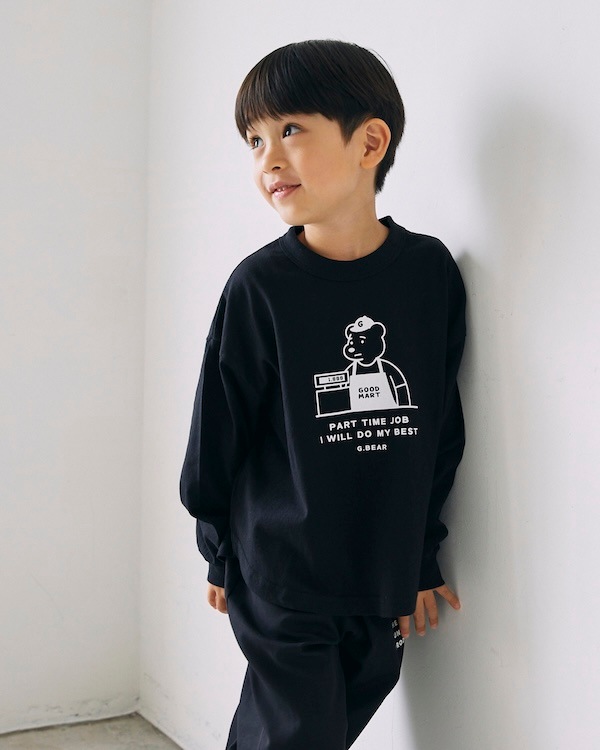 【ジェネレーター】G.BEAR L/S Tシャツ / ブラック