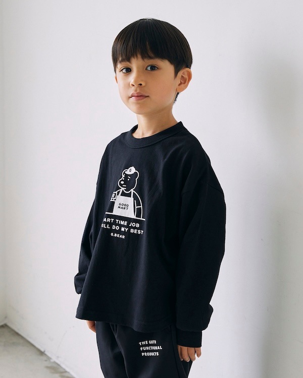【ジェネレーター】G.BEAR L/S Tシャツ / ブラック