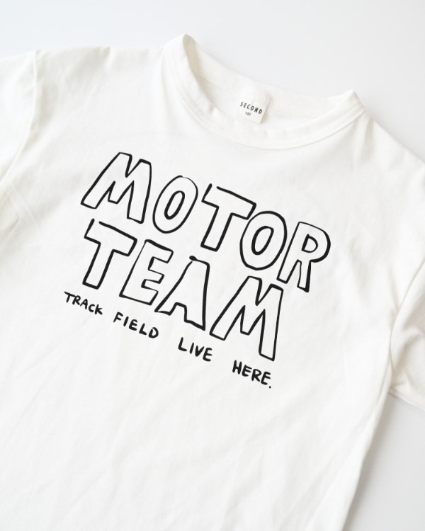 【セカンド】MOTOR TEAMTシャツ / オフホワイト