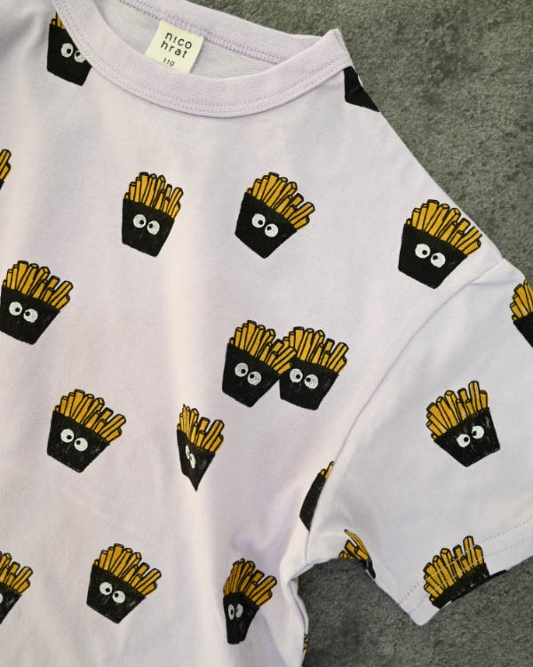 【ニコフラート】ポテト Tシャツ / パープル