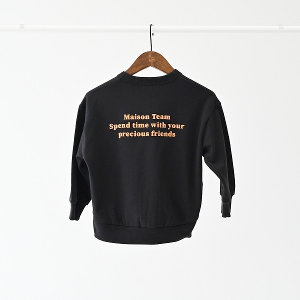 【25FW】MAISONTEAM トレーナー / ブラック