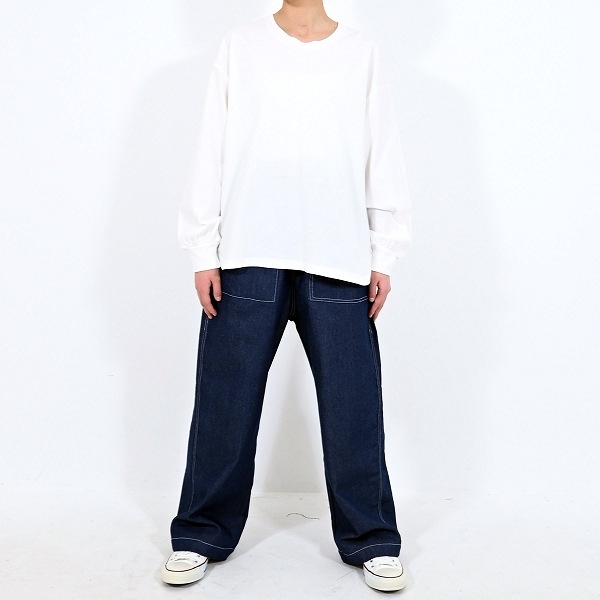 長袖 Tシャツ/ ホワイト