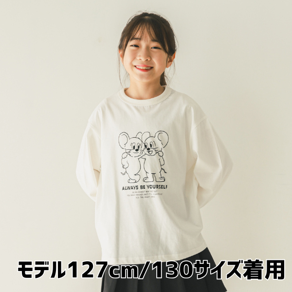 【25FW】MOUSE ロングＴシャツ / オフホワイト