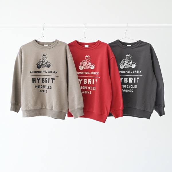 【25FW】HYBRIT トレーナー / チャコールグレー