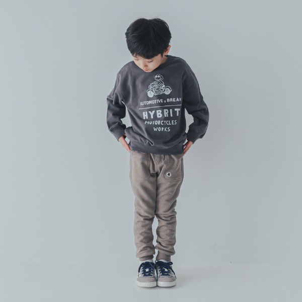 【25FW】HYBRIT トレーナー / チャコールグレー