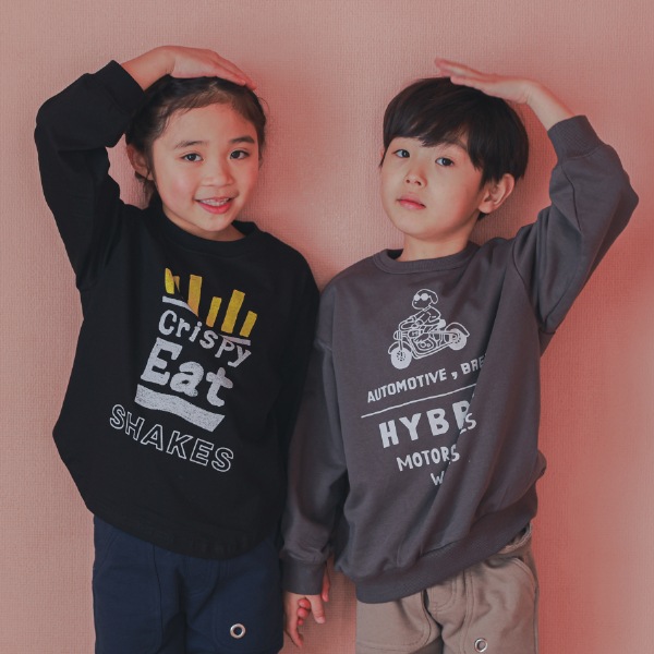 【25FW】HYBRIT トレーナー / チャコールグレー