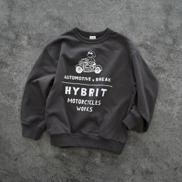 【25FW】HYBRIT トレーナー / チャコールグレー