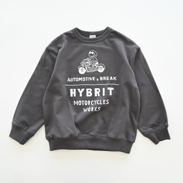 【25FW】HYBRIT トレーナー / チャコールグレー