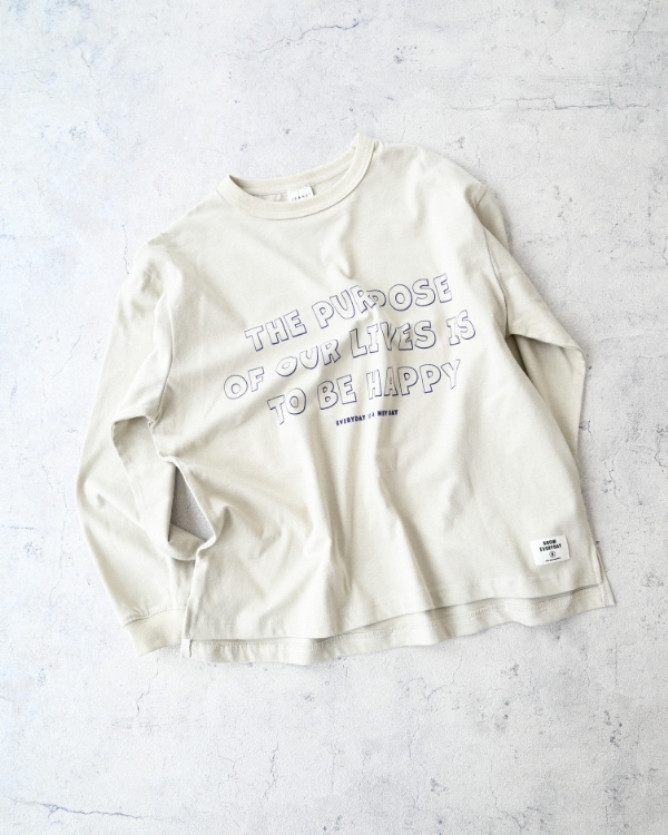 【ジーンズベー】THE PURPOSEロングTシャツ / アイボリー