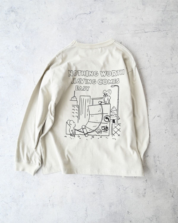 【ジーンズベー】THE PURPOSEロングTシャツ / アイボリー