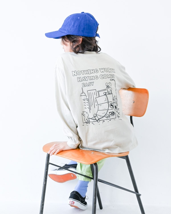 【ジーンズベー】THE PURPOSEロングTシャツ / アイボリー