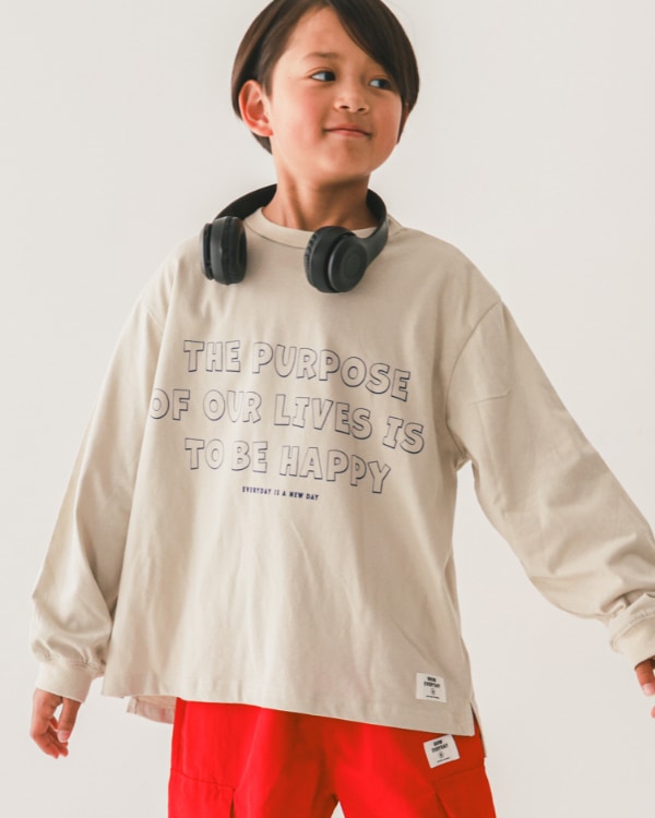 【ジーンズベー】THE PURPOSEロングTシャツ / アイボリー