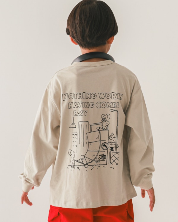 【ジーンズベー】THE PURPOSEロングTシャツ / アイボリー