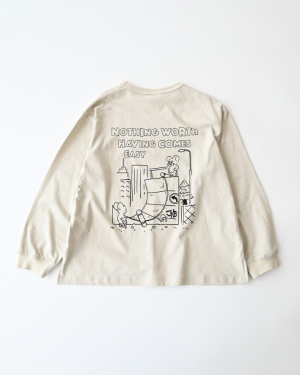 【ジーンズベー】THE PURPOSEロングTシャツ / アイボリー