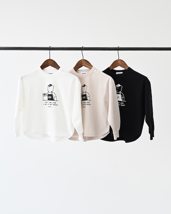 【ジェネレーター】G.BEAR L/S Tシャツ / ホワイト