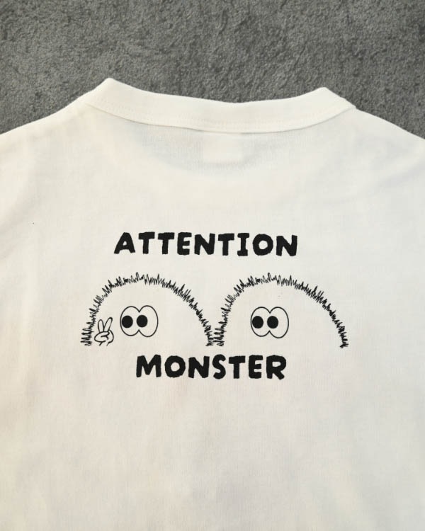 【ニコフラート】キョロキョロ Tシャツ / オフホワイト