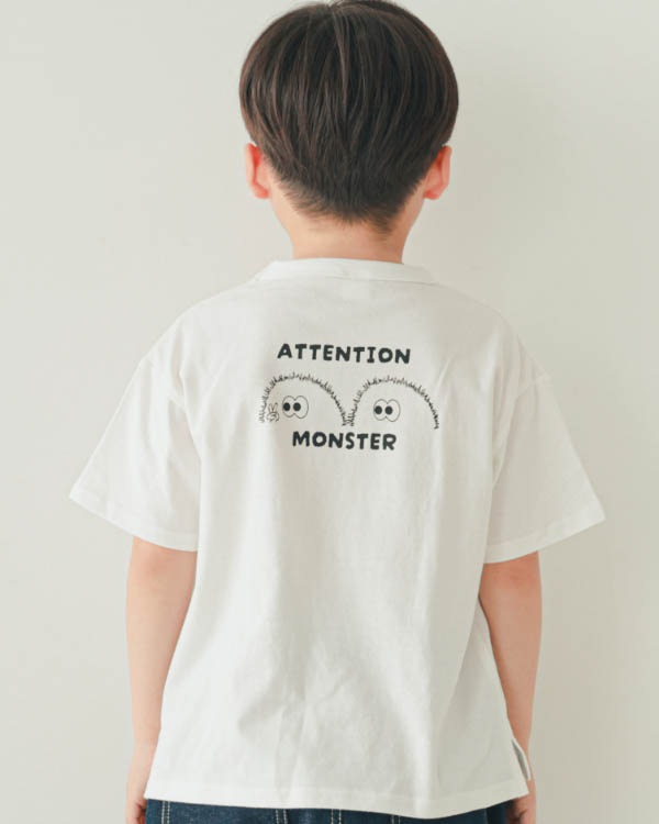 【ニコフラート】キョロキョロ Tシャツ / オフホワイト