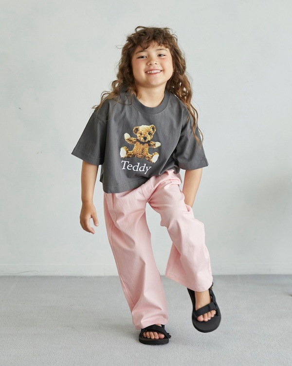 【アンディニー】Teddy ショート Tシャツ / チャコールグレー