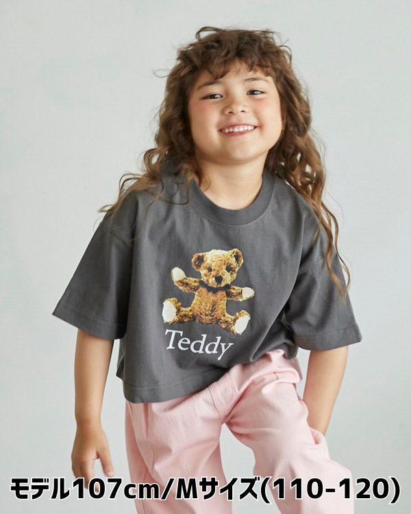 【アンディニー】Teddy ショート Tシャツ / チャコールグレー