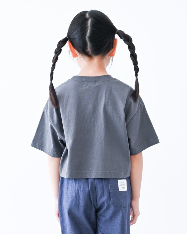【アンディニー】Teddy ショート Tシャツ / チャコールグレー