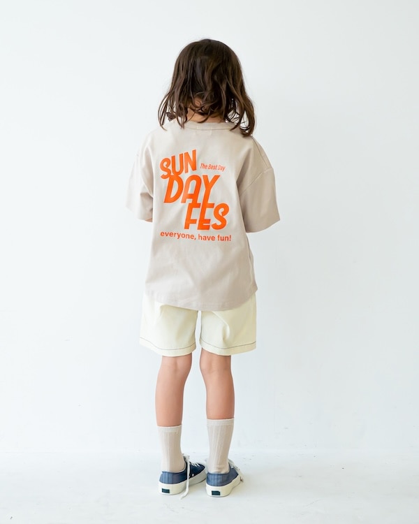 【フォブ】SUNDAY FES Tシャツ / グレージュ  