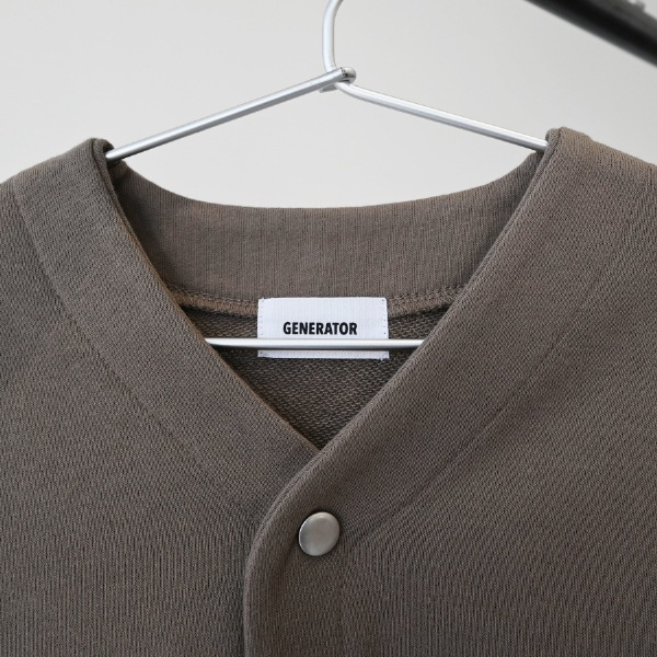 【25FW】ノーカラーJK / チャコールグレー