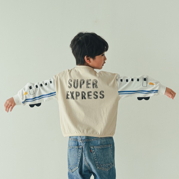 【25FW】新幹線袖 ロングＴシャツ / アイボリー