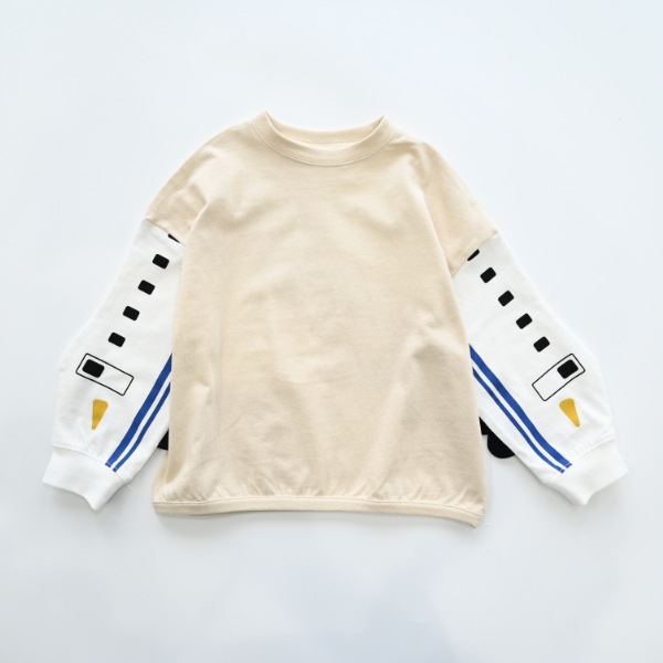 【25FW】新幹線袖 ロングＴシャツ / アイボリー