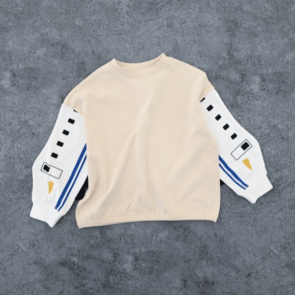 【25FW】新幹線袖 ロングＴシャツ / アイボリー