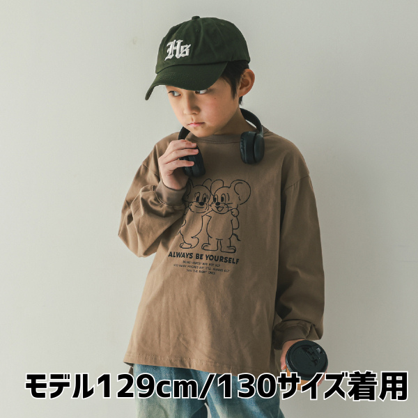 【25FW】MOUSE ロングＴシャツ / ベージュ
