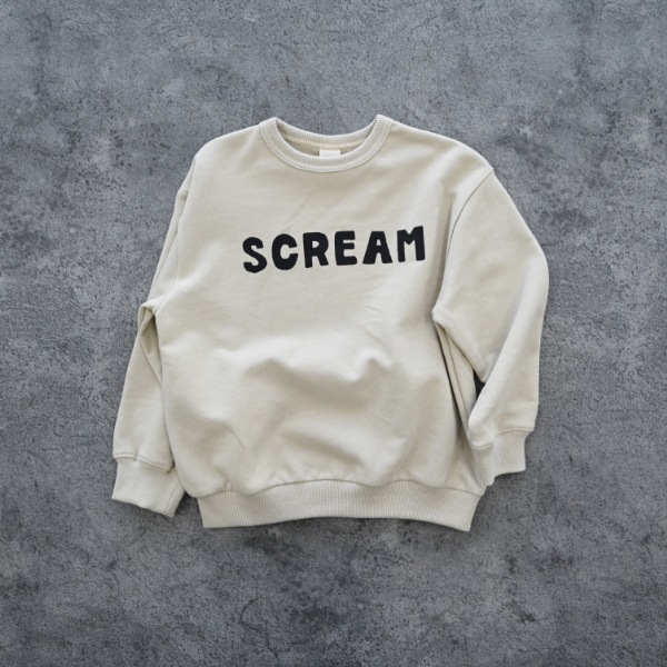 【25FW】SCREAM トレーナー / サンド