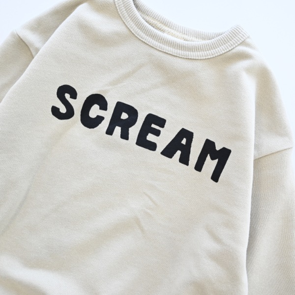 【25FW】SCREAM トレーナー / サンド