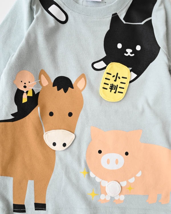 【26PS】ことわざロングTシャツ / サックス