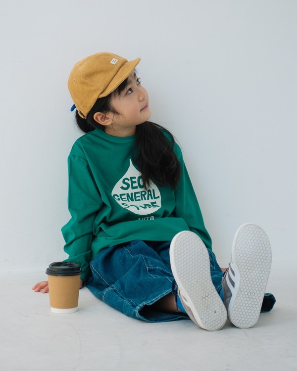 【セカンド】OIL ロングTシャツ / グリーン