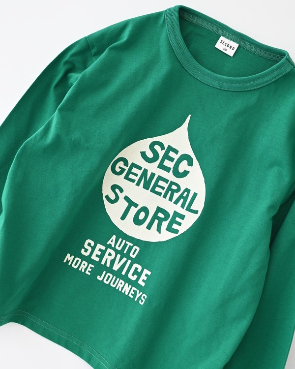 【セカンド】OIL ロングTシャツ / グリーン