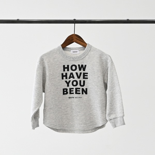 【25FW】HOWHAVE トレーナー / 杢グレー