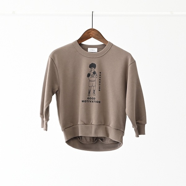 【25FW】BOXERCIZE ビッグトレーナー / アッシュグレー