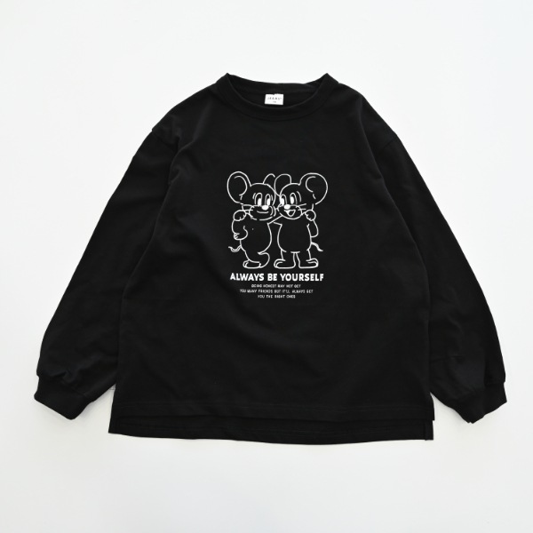 【25FW】MOUSE ロングＴシャツ / ブラック