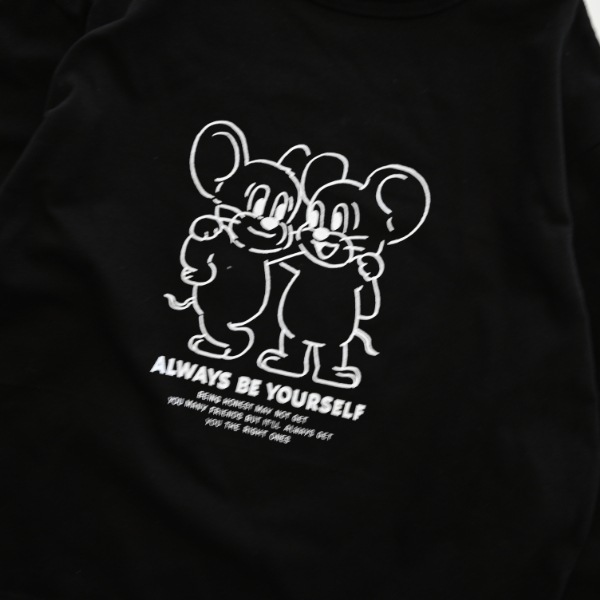 【25FW】MOUSE ロングＴシャツ / ブラック