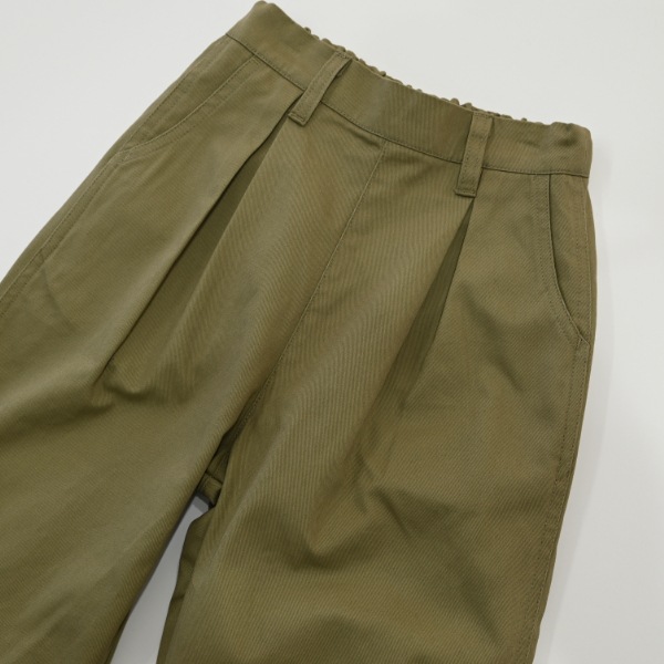 【25FW】ロング サーカスパンツ / カーキ