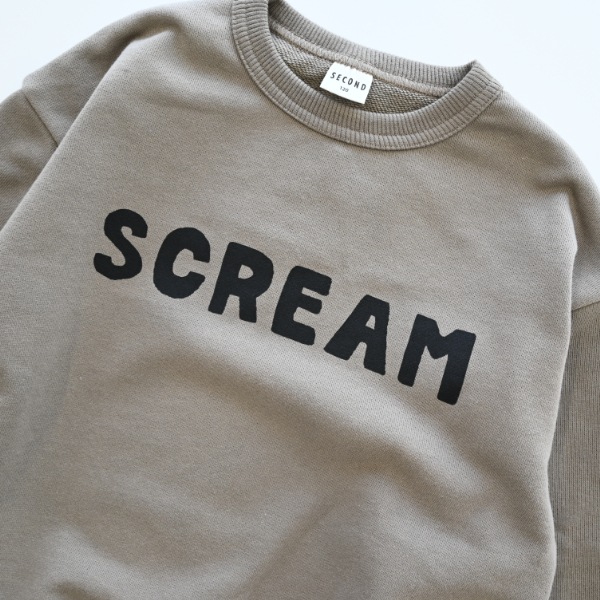 【25FW】SCREAM トレーナー / ベージュ